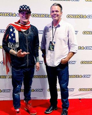 2022 Collect-A-Con Long Beach. Backstage with Vanilla Ice.