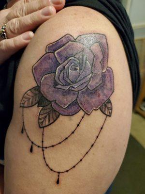 Purple rose by West