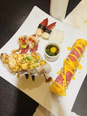 Honolulu Roll, Mickey Mouse , and Nigiri