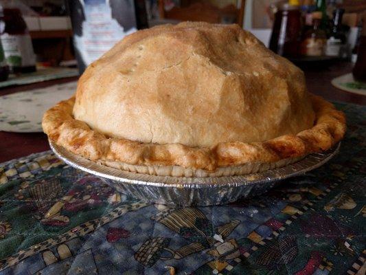 Apple pie. The apples are thinly diced and easy to eat. While also retaining the sweet and crunchy apple texture.