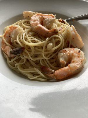 Delicious scampi, large shrimp