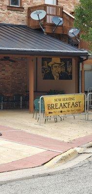 Now serving breakfast