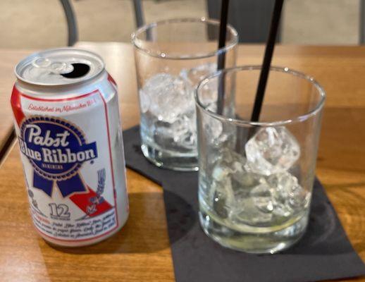 Cocktails and pbr