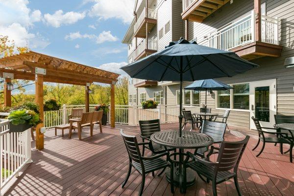 Deck off of the main dining room