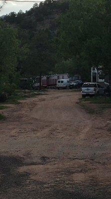 Dirt road in park