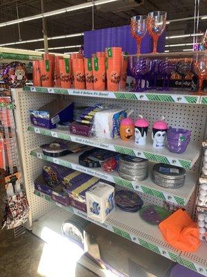 Halloween plates and cups