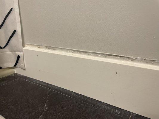 This is how the baseboards were installed