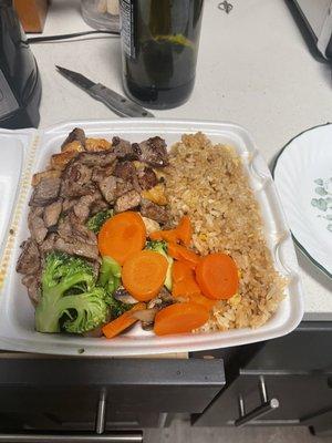 Hibachi Chicken & Steak