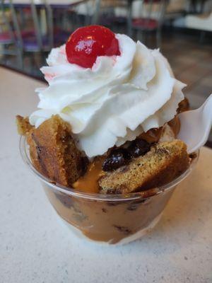 Sundae time. Cookie sundae with PB instead of fudge.