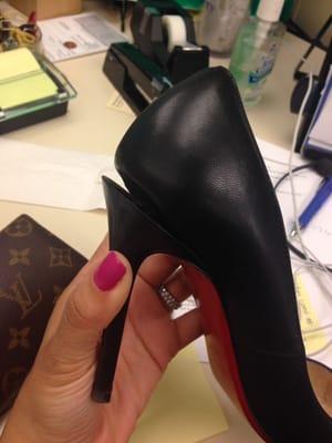 High quality shoe heel repair fixed to perfection!