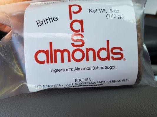 Almond brittle for the road