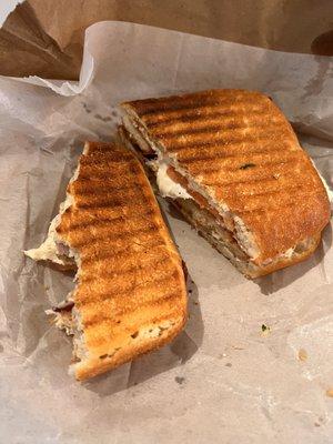 Potenza Panini, bread was too well done and crispy