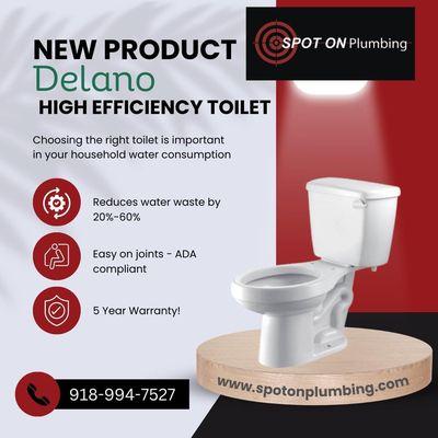 New toilet with extended warranty