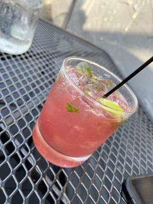 Raspberry mojito