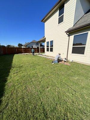 French drain install