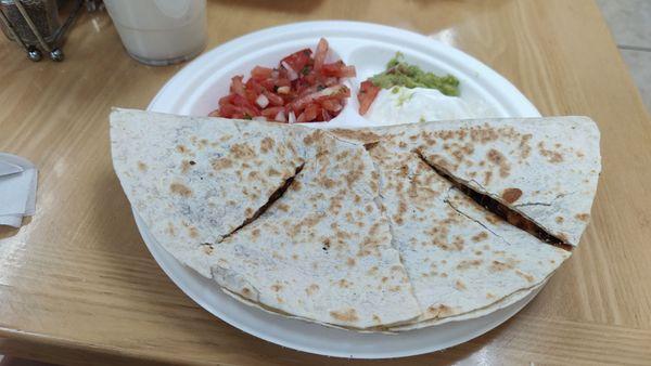 BBQ chicken quesadilla