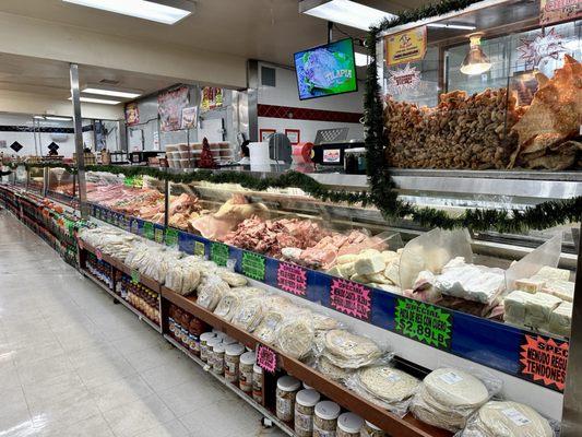 Fresh meat counter