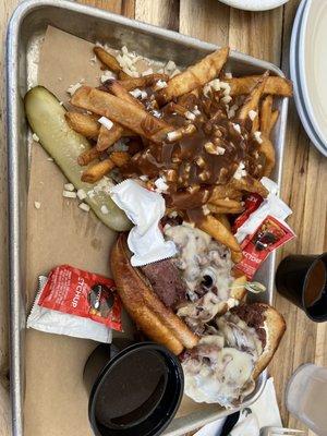 French Dip and had them add gravy and mozza cheese to make a poutine