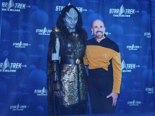 My Star Trek Costume altered by Best Cleaners.