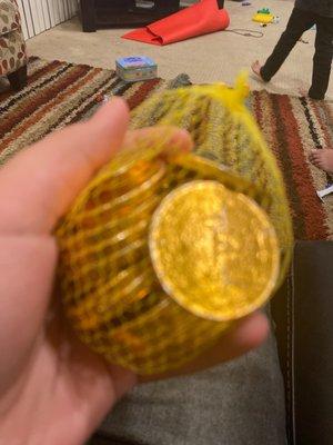 See's Candies Chocolate Coins prize at 7:99$