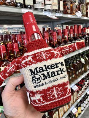 Limited addition Makers Mark Christmas cozy