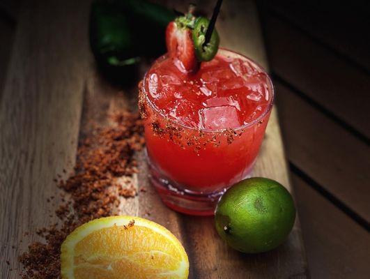 Strawberry Jalapeño Margarita