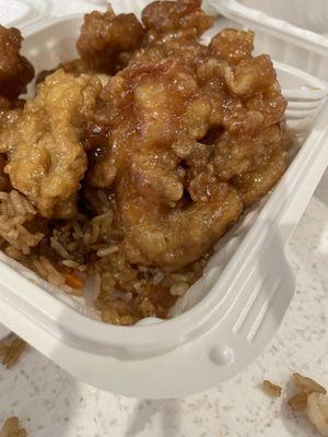 Orange Chicken and rice