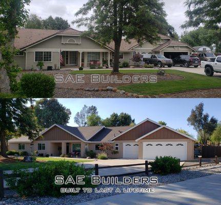 Extensive exterior renovation of a semi-custom single family residence.

All work was performed by SAE Builders