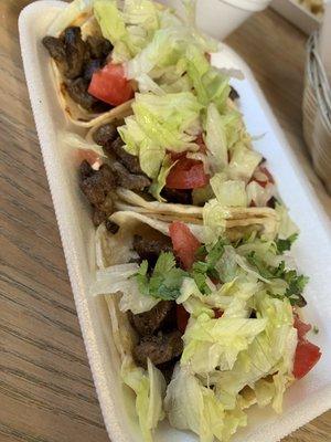 Steak taco