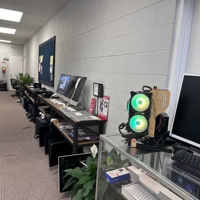 Some computers on display at CompuTech.