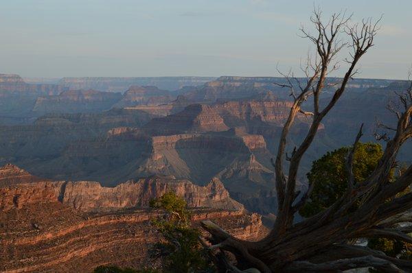 Enjoying a wondrous sunrise at the rim