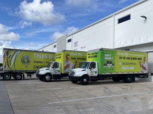 We wrap trucks and commercial fleet