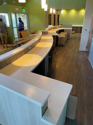 Reception desk - new hospital