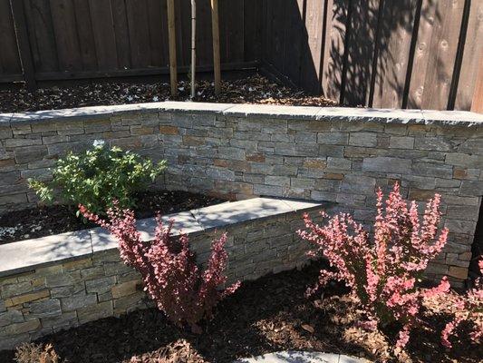 Custom wall and raised planter