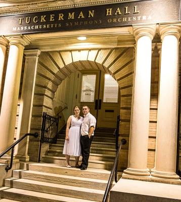 Evan and Kate loved having their wedding at Tuckerman Hall.