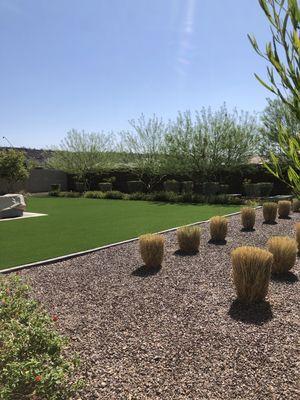 Turf and landscape installation out in vistancia