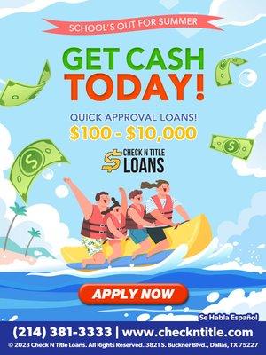 Need some extra cash for the summer?