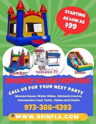 Bounce House Rentals as low as $99 all day