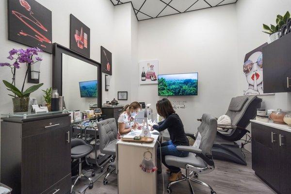 Come experience a private manicure or pedicure!