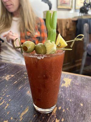 Bloody Mary with pickle juice