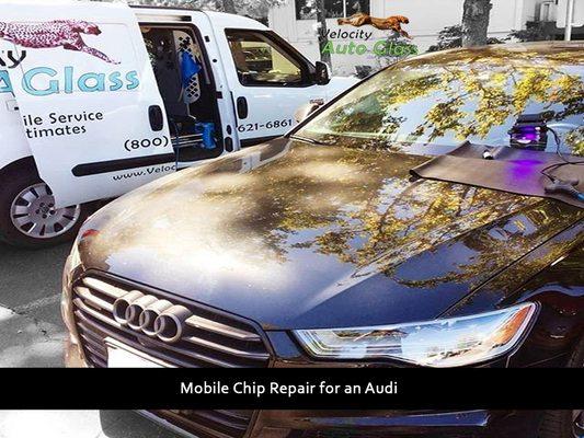 Mobile Chip Repair for an Audi