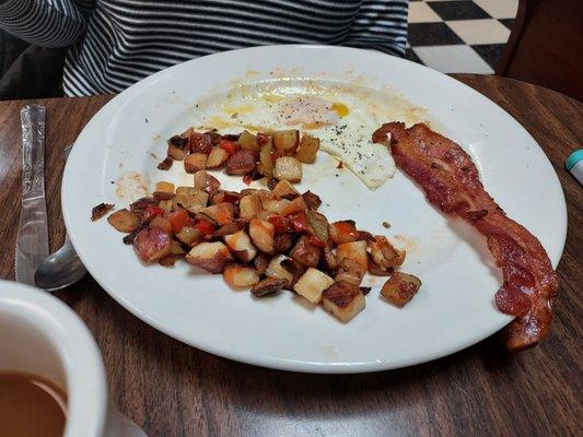 What's left of the Jony's Platter with French Toast