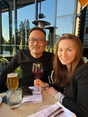 Andrew Choi, DDS & Cindy Park, DDS taking a break from PPE and enjoying a nice night out together. :) So lovely to see your faces!