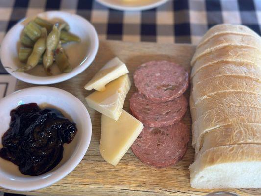 Charcuterie board- one of many dining options