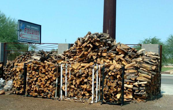 Neatly arranged logs