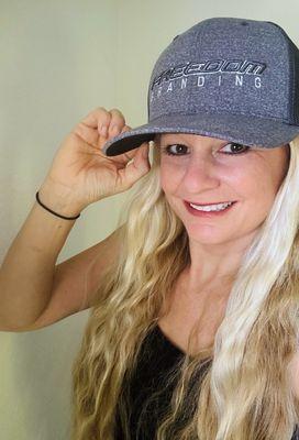 Freedom Branding custom hats are in! Love the embroidery! #freedombranding #customhats