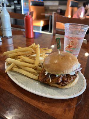 Nashville Hot Chicken Peri Peri Fries Soda