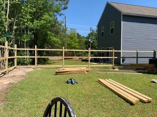 Building a private fence