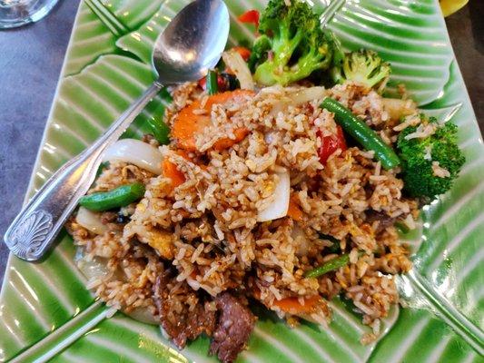 Beef basil fried rice