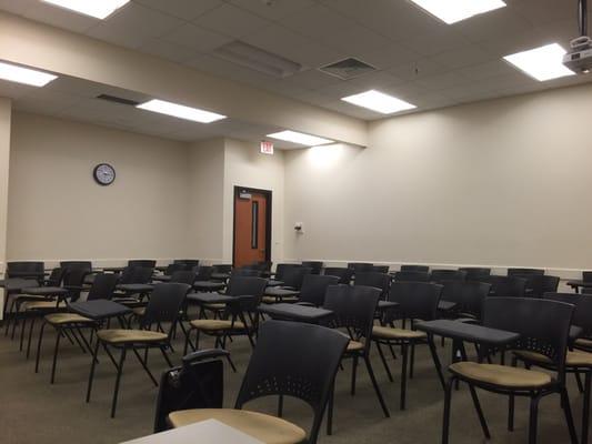 Classrooms on the first floor are spacious